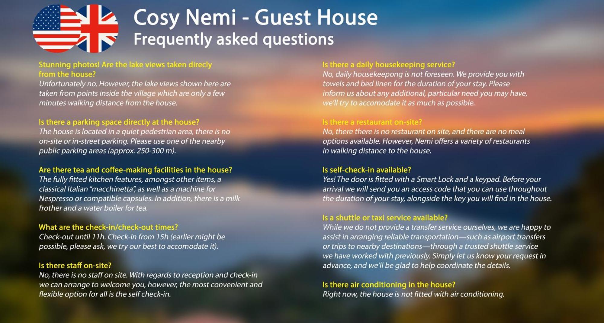 Cosy Nemi - Guest House Eksteriør billede